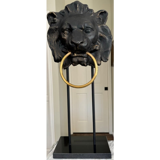 Vintage Regal Lion’s Head Towel Valet For Sale - Image 9 of 9