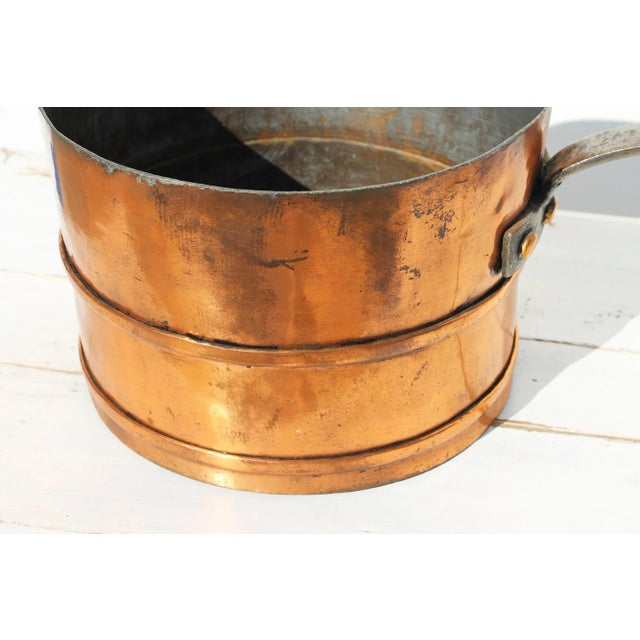 19th Century Portuguese Large Copper Long Handled Pan For Sale - Image 9 of 13