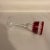 Ruby Red cut to Clear crystal stemware cordial goblet, made by the renowned house of Faberge. Please send a message to...