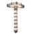 Mid 20th Century Mid 20th Century Petitot Monumental 53" Ht Pair of French Modernist Sconces Glass Rod & Nickel Bronze For Sale - Image 5 of 16