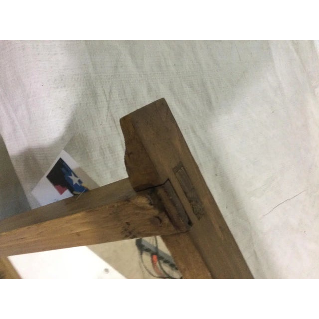 Light Yellow Antique Pine Window Frame Mirror For Sale - Image 8 of 10