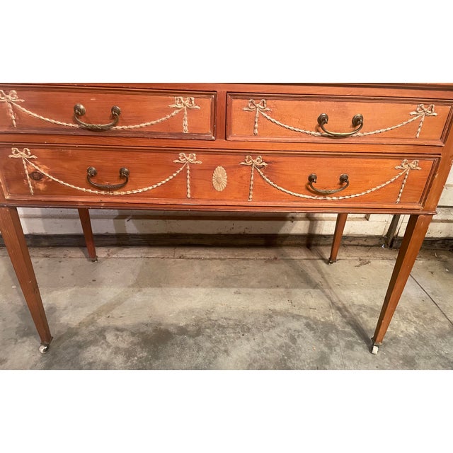 Vintage French Pine Dressing Chest With Decorative Swags For Sale - Image 4 of 12