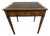 18th Century French Hand Painted Walnut & Leather Side Table For Sale