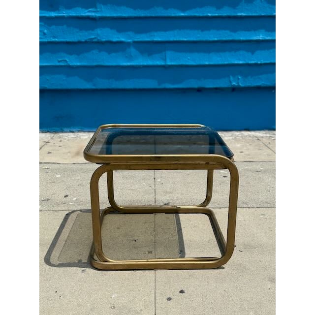1970s 1970's Baughman Style Nesting Tables/Coffee Table For Sale - Image 5 of 10
