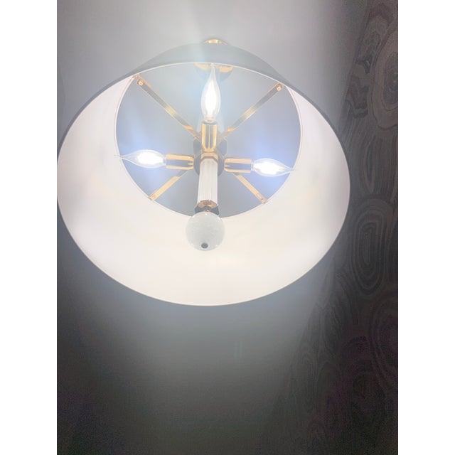 Thomas Pheasant for Baker Furniture Solaire Chandelier - Original Baker Documentation Available. For Sale In Miami - Image 6 of 8