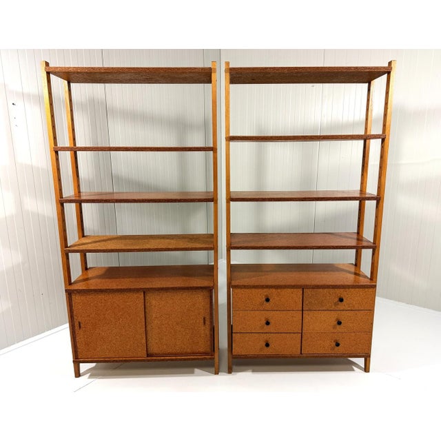 Pressed Wooden Bookcases, 1960s, Set of 2 For Sale - Image 4 of 18