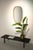 Organically formed mirror in a bent wooden frame. This vintage mirror is made in Germany and is in good vintage condition....
