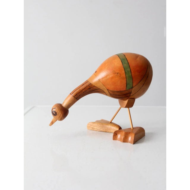 Vintage Gourd Art Bird For Sale - Image 6 of 10