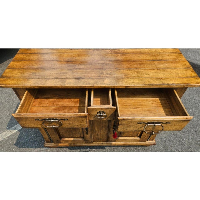 Bausman & Co. Bench-Made Server With Plank Top For Sale - Image 10 of 11