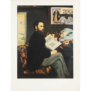 1953 After Manet "Portrait of Emile Zola", Full-Color Print