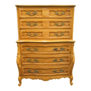 High End Vintage French Provincial 41" Chest on Chest 686-11 For Sale