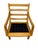 Wood Vintage Heywood Wakefield Style Solid Wood Lounge Chair - Reupholstered! For Sale - Image 7 of 7