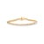 Slip on a ribbon of daylight that bends to your every movement. This gleaming bracelet traces the wrist with a continuous...