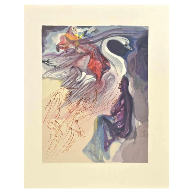 Dali, The Divine Comedy: Language of the Birds, Woodcut, 1963 For Sale