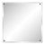 Vintage Square Beveled Glass Wall Mirror With Metal Corner Caps, 26” × 26”, Frameless Hollywood Regency Style For Sale