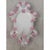 Early 21st Century Italian Venetian Oval Pink Floral Mirror in Hand-Carved Murano Glass Style by Simoeng for Simoeng For Sale - Image 5 of 7