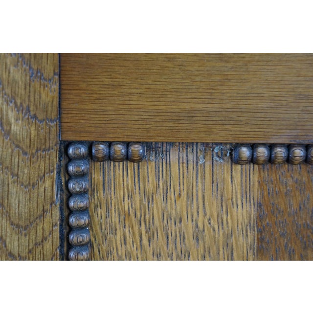 Antique Arts & Crafts Neoclassical Oak Apothecary Hanging Medicine Cabinet Curio For Sale - Image 18 of 18