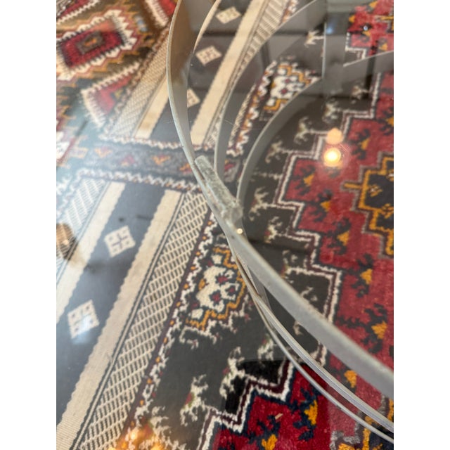 Steel Drum Pedestal Coffee Table For Sale - Image 9 of 12