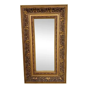 Vintage Carved Giltwood Horizontal or Vertical Wall Mirror