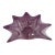Vintage Large Vintage Lavorazione Arte Murano Purple Pink Glass 8 Point Starfish Bowl For Sale