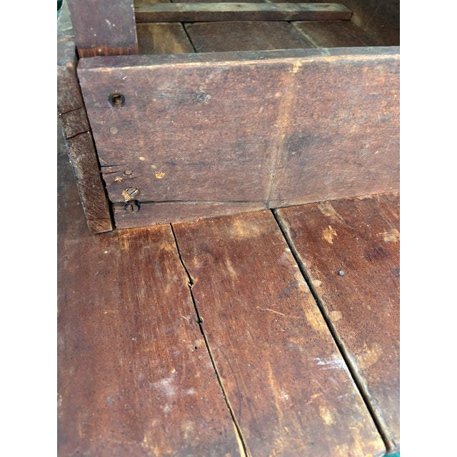 Late 19th Century French Country Large Plank Pine Farmhouse Table For Sale - Image 17 of 18