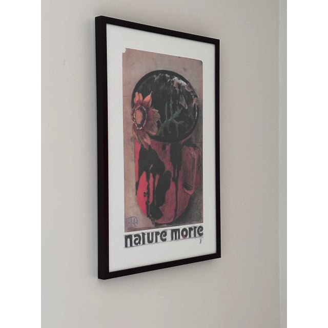Late 20th Century Framed Artwork Horst Janssen "Nature Morte" Hand Signed Color Lithograph Poster Framed For Sale - Image 5 of 6