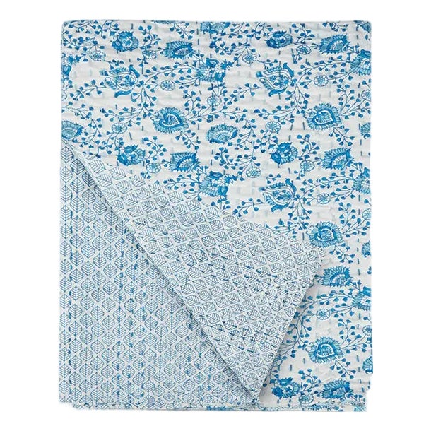 Bunny Williams Home Kaemon Queen Coverlet (88x92) For Sale