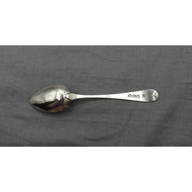 Early 19th Century 1808 English Set of Four Sterling Silver Teaspoons by Peter and William Bateman For Sale - Image 5 of 6
