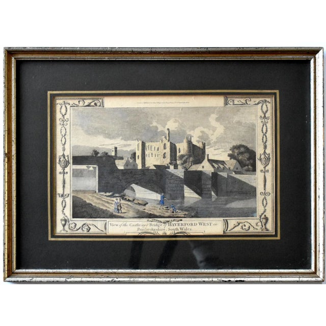 Black Antique 1754 Engraving of a British Castle For Sale - Image 8 of 8