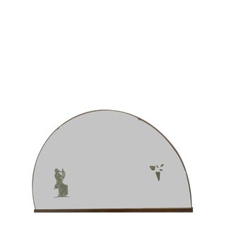 Vintage Crescent Mirror, 1940s For Sale