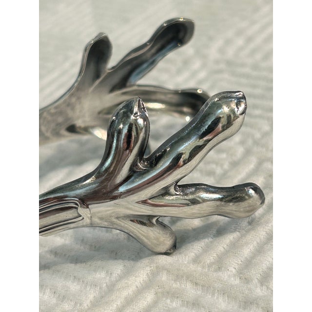 Metal 1900 Reed and Barton “Kings” Silver Plate Talon Ice Tongs For Sale - Image 7 of 9