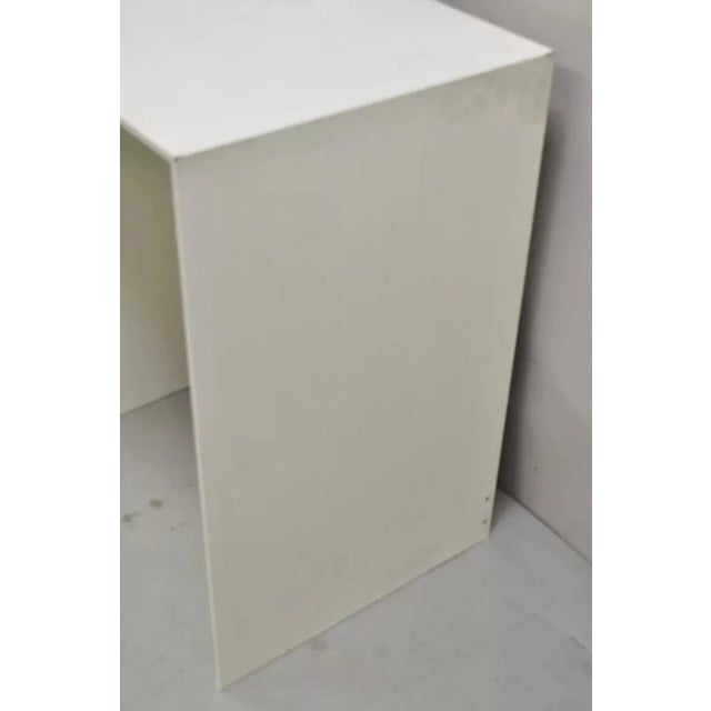 1970s Vintage Broyhill Premier Yellow Molded Plastic Space Age Joe Colombo Style Desk For Sale - Image 11 of 12