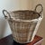 Mid-20th Century Rustic European Round WIllow Basket For Sale - Image 11 of 12