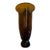 1950s Amber Murano Style Glass Wall Pocket Vase For Sale