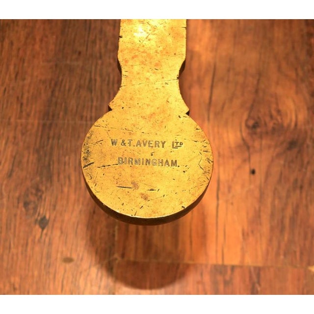 Gold Brass Balance Scales from W. & T. Avery, Birmingham, 1880 For Sale - Image 8 of 9