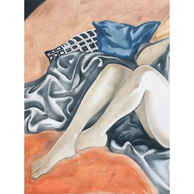 Peter Keil Rare Realistic Nude Painting, Peter Keil, 1979 For Sale - Image 4 of 10
