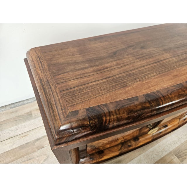 1940s Tuscan Art Deco Dressing Table in Walnut Burl, 1940 For Sale - Image 5 of 17