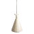 Contemporary White Ceramic Hanging Pendant Lamp, Plug in Cord by kRI kRI Studio For Sale