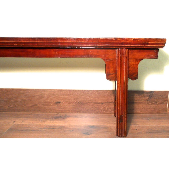 Asian Antique Antique Chinese Ming Bench 5660, Zelkova Wood, Circa 1800-1849 For Sale - Image 3 of 11