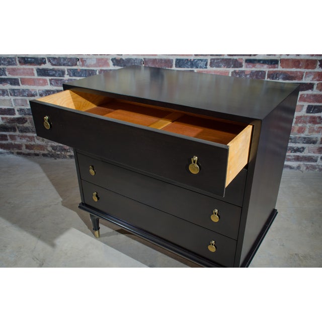 Espresso Stained Mid Century Chest Of Drawers By Renzo Rutili Of