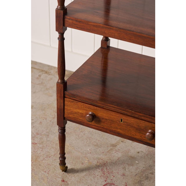 1940s 19th Century English Rosewood Whatnot (C. 1945) For Sale - Image 5 of 11