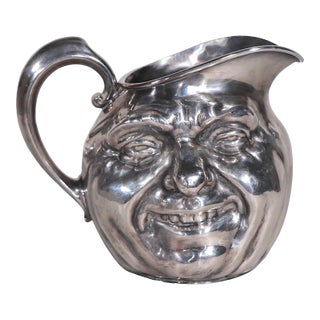 Reed and Barton Sunny Jim Silver Plate Jug Form Pitcher For Sale
