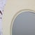 Late 20th Century Modern Wall Mirror W/Round Off White Plastic Frame For Sale - Image 6 of 18
