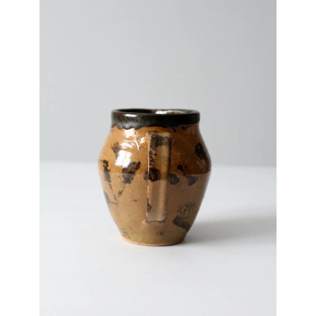 1990s Vintage Studio Pottery Pitcher Circa 1992 For Sale - Image 5 of 11