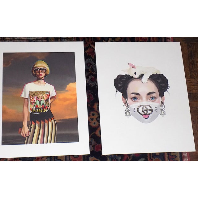 2010s Vintage Gucci Ignase Monreal Lithographs - Set of 12 For Sale - Image 5 of 8