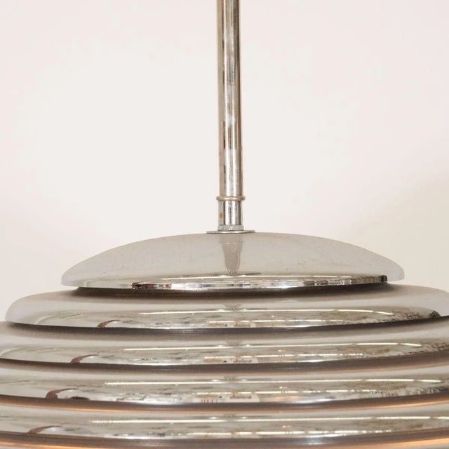 Chrome Space-age Nickel Pendant For Sale - Image 8 of 10