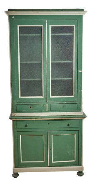 Vintage Green Cabinet in Wood
