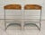Mid-Century Modern Pair of Oak and Chrome Counter Barstools by Warren Bacon For Sale - Image 3 of 12