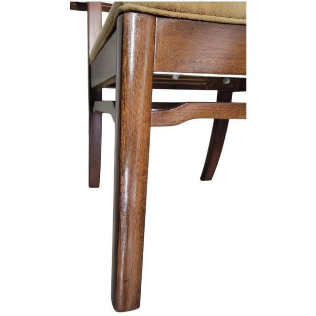 Bernhardt Vintage Bernhardt Mid Century Modern Michael Taylor Style Pecan, Walnut Sleek Dining Room Chairs- A Set 6 For Sale - Image 4 of 16