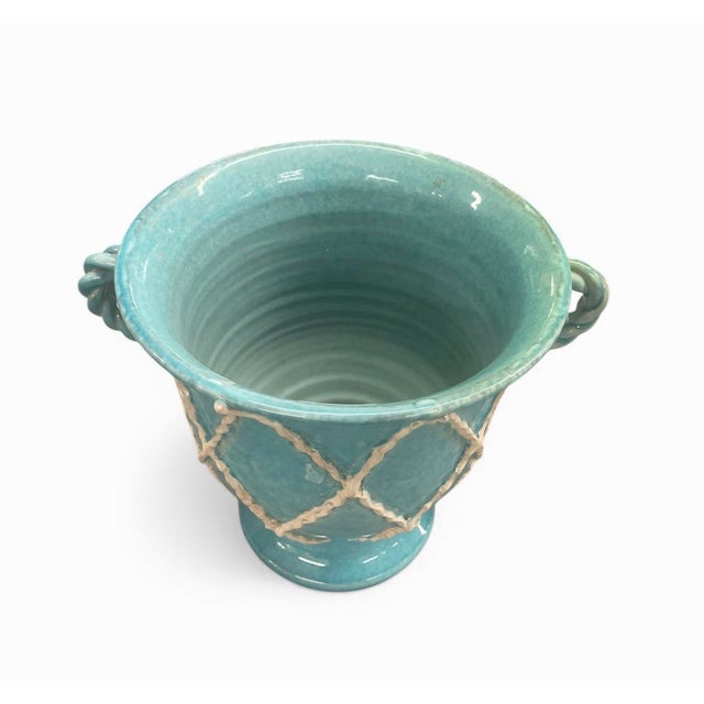 Italian Vintage Italian Deruta Majolica Vase For Sale - Image 3 of 10